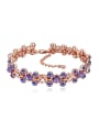 thumb Exquisite Shiny austrian Crystals Rose Gold Plated Bracelet 3