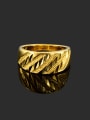 thumb Fashionable 24K Gold Plated Geometric Shaped Copper Ring 2
