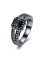 thumb Personalized Zircon Gun Color Plated Ring 0