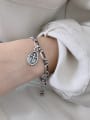 thumb 925 Sterling Silver With Antique Silver Plated Vintage Cross Bracelets 2