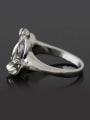 thumb Platinum Plated Crystals Little Flower Alloy Ring 1