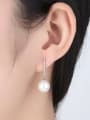 thumb Copper With pearl Fashion Ball Drop Earrings 1