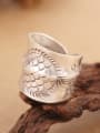 thumb Ethnic Handmade Silver Fish-etched Ring 3