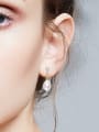 thumb Fashion Freshwater Pearl Zircon Stud Earrings 1