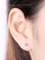thumb Color Star Zircon Simple Stud Earrings 1