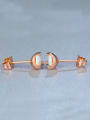 thumb UNIENO three claw opal stud Earring stud Earring stud Earring and opal Mini fashion opal 1