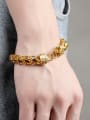 thumb 18K Gold Plated Exaggerated Men Bracelet 1