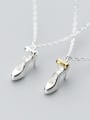 thumb S925 Silver Necklace Pendant female fashion fashion high heel shoes Necklace lovely personality clavicle chain female D4325 0