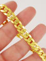 thumb Men High Quality 24K Gold Plated Round Shaped Bracelet 2