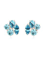 thumb Personalized Geometrical austrian Crystals Alloy Stud Earrings 2