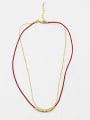 thumb Exquisite Double Layer Artificial Leather Women Necklace 0