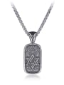 thumb Stainless Steel With Antique Silver Plated Trendy Star of david Necklaces 0