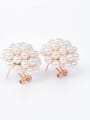 thumb 2018 Alloy Rose Gold Plated Fashion Artificial Pearls Two Pieces Jewelry Set 1