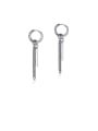 thumb 316L Surgical Steel With Platinum Plated Punk Chain Clip On Earrings 0