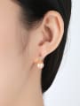 thumb Sterling silver natural glare natural pearl earrings 1