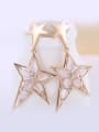 thumb Exaggerated Irregular Star Opal stones Alloy Drop Earrings 0