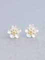 thumb S925 silver yellow color flower fashion all-match Tremella nail hook group 0