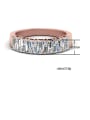 thumb Copper With Rose Gold Plated Simplistic Geometric Band Rings 4
