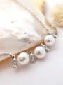 thumb Freshwater Pearl Tiny Bowknot Necklace 2