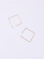 thumb Titanium With Gold Plated Simplistic Geometric Clip On Earrings 2