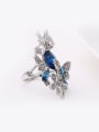thumb Exaggerated Blue Crystals Cubic Rhinestones Alloy Ring 1