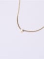 thumb Titanium With Gold Plated Simplistic Moon Necklaces 1
