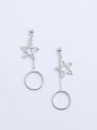 thumb Star And Round Shaped Stud Earrings 0
