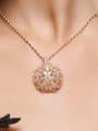 thumb Copper inlaid AAA zircon gold necklace 1