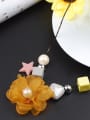 thumb Fashion Lace Flower Resin Geometries Alloy Necklace 2