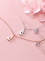thumb 925 Sterling Silver With Rose Gold Plated Cute Cat Necklaces 1