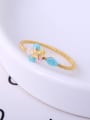 thumb 16K Gold Plated Colorful Zircon Ring 1