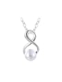 thumb Elegant Figure 8 Shaped Artificial Pearl Necklace 0