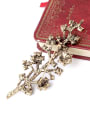 thumb Lovely Rhinestones Branches Shaped Alloy Brooch 2