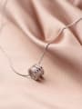 thumb 925 Sterling Silver With Rhinestone Fashion Round Necklaces 3