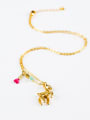 thumb Women Lovely 18K Gold Plated Deer Shaped Necklace 0
