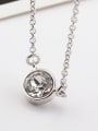 thumb Simple Round Austria Crystal Necklace 2