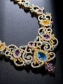 thumb Copper inlaid zircon luxury atmosphere bride  necklace 2