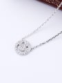 thumb Simple Smiling Face Cubic Zircon Necklace 2
