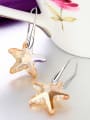 thumb Five-point Star Shaped hook earring 2