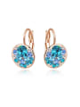 thumb Exquisite Austria Crystal Rose Gold Plated Earrings 0