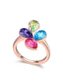thumb Fashion Colorful Water Drop austrian Crystals Alloy Ring 0