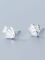 thumb 925 Sterling Silver With Rose Gold Plated Cute Fish Stud Earrings 1