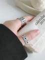 thumb 925 Sterling Silver With Antique Silver Plated Vintage Cross Free Size  Rings 2