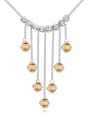 thumb Fashion Little austrian Crystals Tassels Pendant Alloy Necklace 4