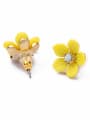 thumb Alloy Lovely Yellow Flowers stud Earring 2