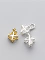 thumb 925 Sterling Silver With Gold Plated Trendy Geometric Charms 1