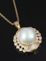 thumb Temperament 18K Gold Plated Artificial Pearl Necklace 1