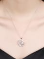 thumb Fashion Heart-shaped Mom Rhinestones Necklace 1