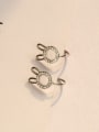 thumb Tiny Bunny Zircon Clip On Earrings 0