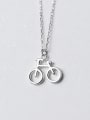 thumb Creative Bicycle Shaped S925 Silver Women Necklace 0